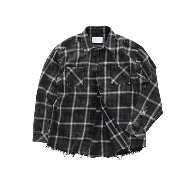 RAFU 빈티지 셔츠 블랙 M