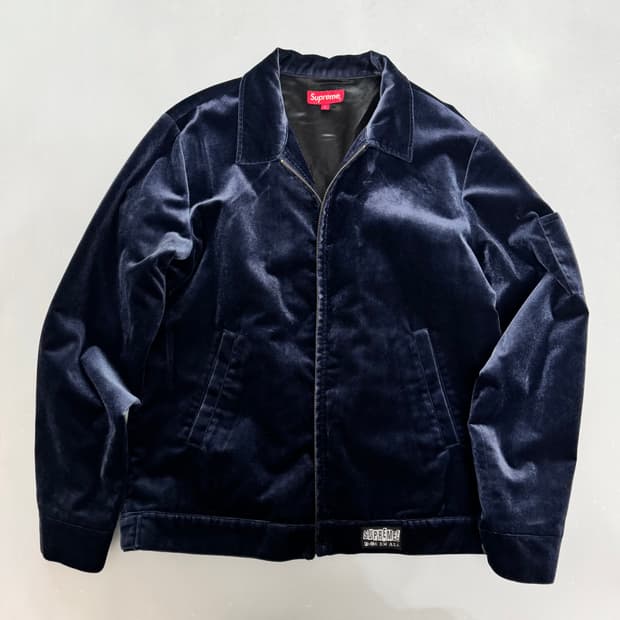 Supreme 슈프림 15FW 벨벳 자켓 L 사이즈 (창모 착용)