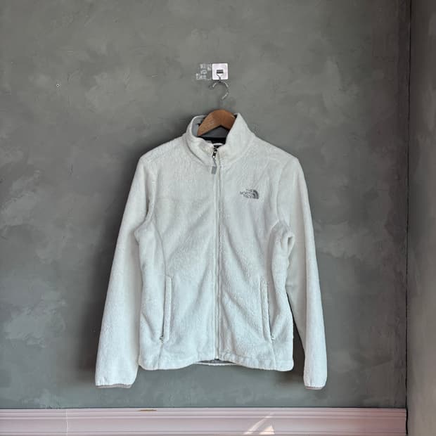 노스페이스 쉐르파 플리스 화이트