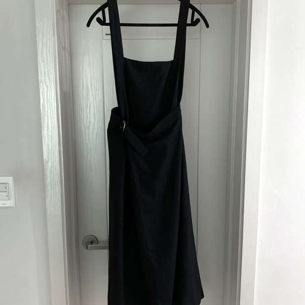 요지 야마모토 워크샵 서스펜더 랩 스커트 원피스 에이프런 타입