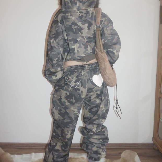 스컬프터 카모 후드집업+바지