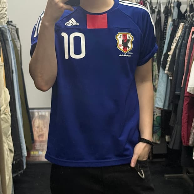 아디다스 일본 재팬 09-10 축구 사커 반팔 유니폼 L 100 레플리카