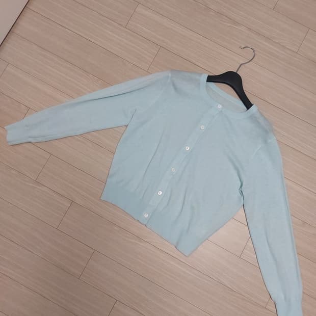 Twee 하늘색/민트색 가디건