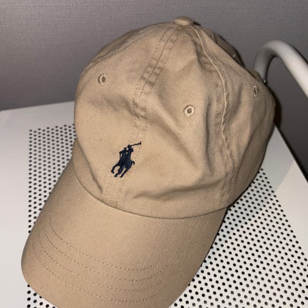폴로 베이지 볼캡