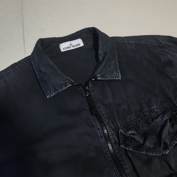 스톤아일랜드 올드 이펙트 오버셔츠