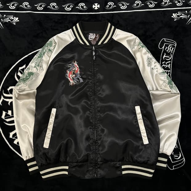 japanese vintage y2k  새틴스카잔 L 