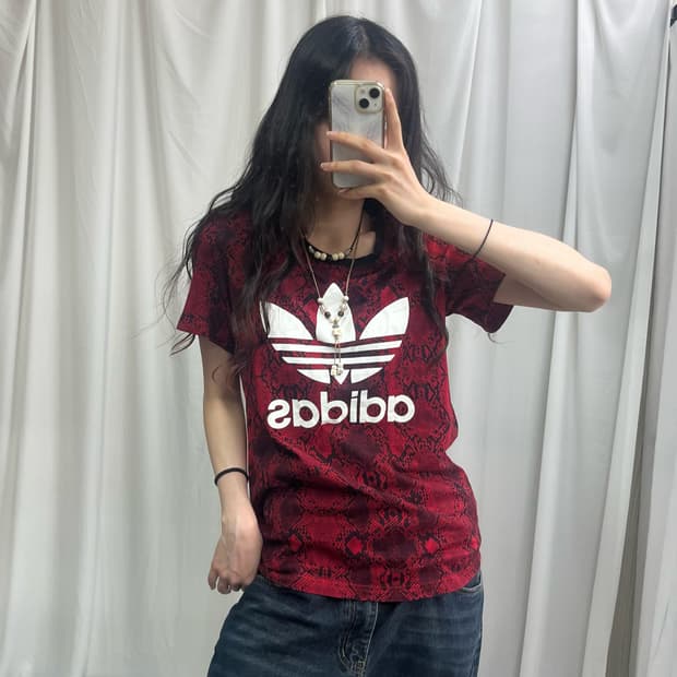 Adidas trefoil paeton printing T-shirts