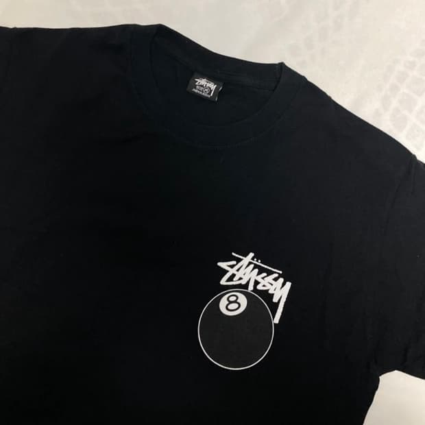 22ss 스투시 8볼 반팔 M