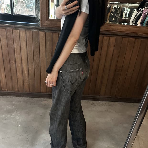 LEVI'S engineered regular black w28