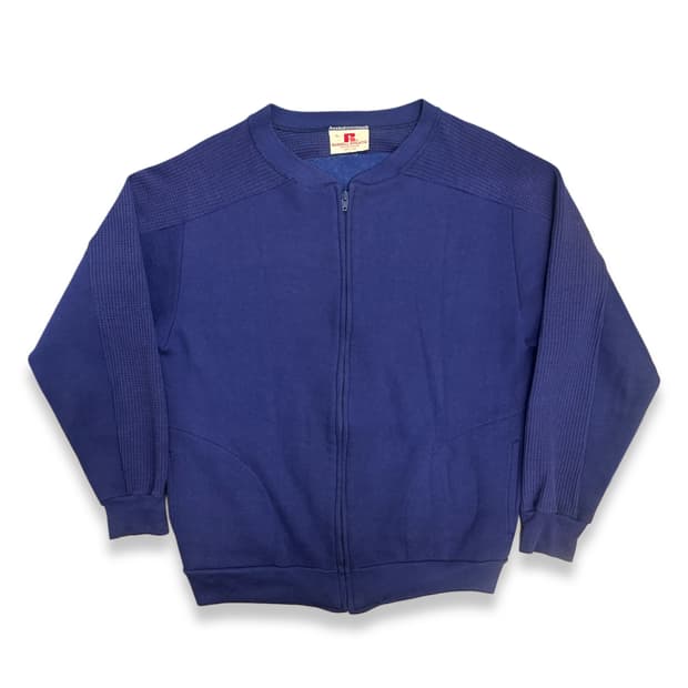 70s 러셀 써멀 스웻셔츠 집업 L