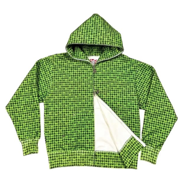 star team 스타팀 SKULL FULL ZIP GREEN