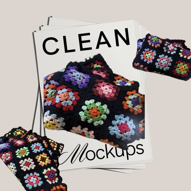 뜨개 모티브 블랑켓