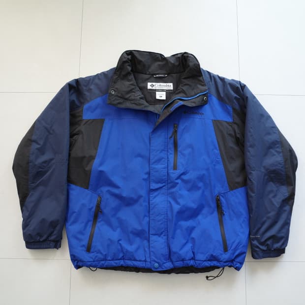 90s 컬럼비아 옴니쉴드 패딩 자켓 블루 XL