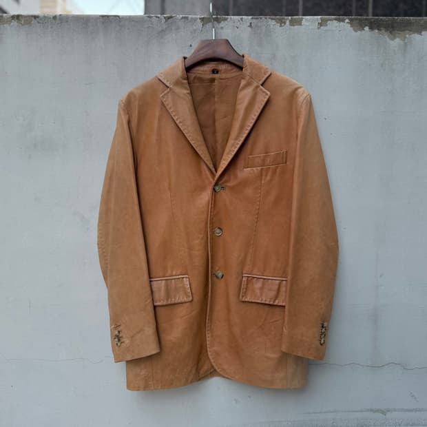 ywca 램스킨 블레이저 자켓