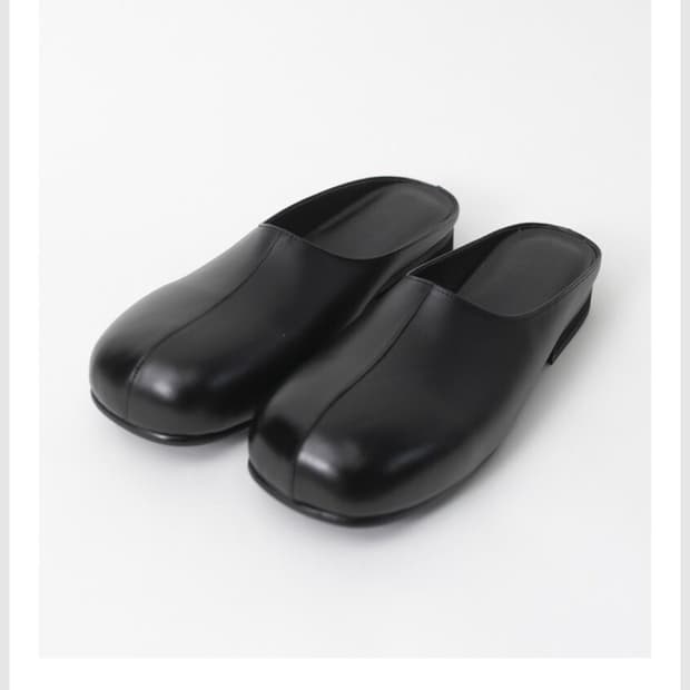 폴리테루 round mule 레더 2.0 