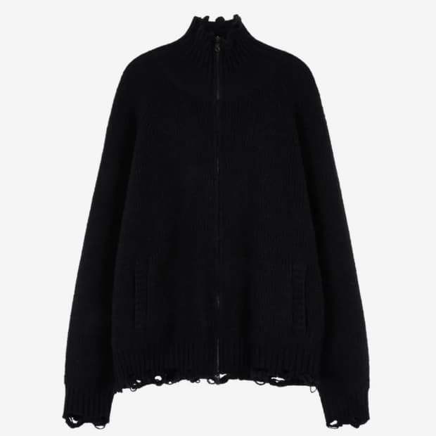 IDWS 하이넥 니트집업