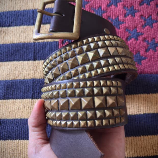 HTC made in USA brass Studs Belt (Rare)