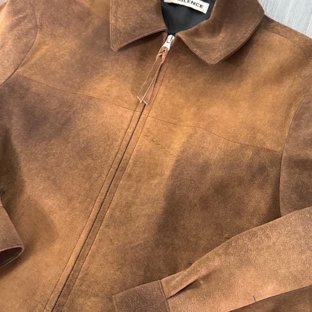 Insilence goat skin suede jacket