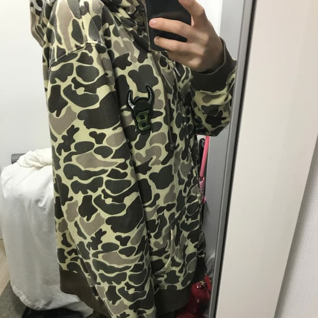 빈티지 밀리터리 후드집업