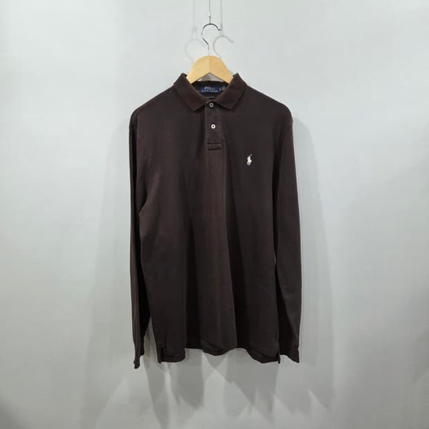 폴로랄프로렌 PK 브라운 롱슬리브 카라티 XL