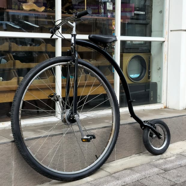 미국 오리지널 Wheel Man 페니파딩 자전거 엔틱