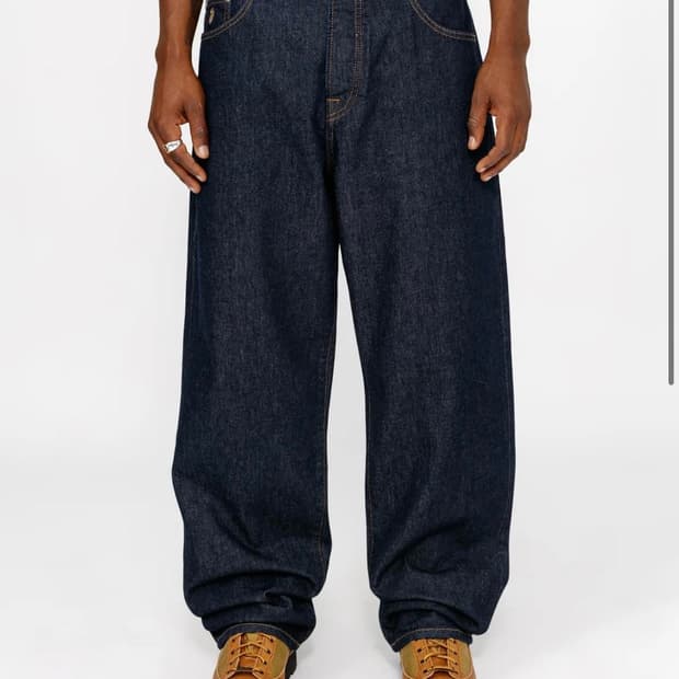 스투시 빅올진 Big OL 린스드 인디고