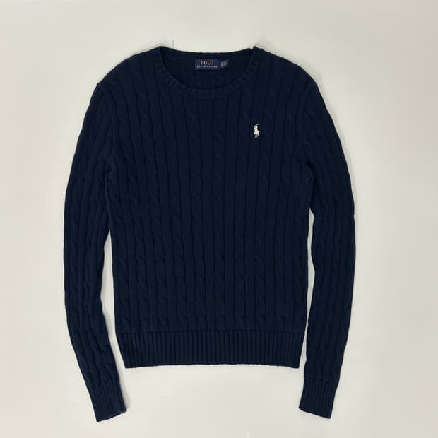 폴로 랄프로렌 케이블 니트 네이비