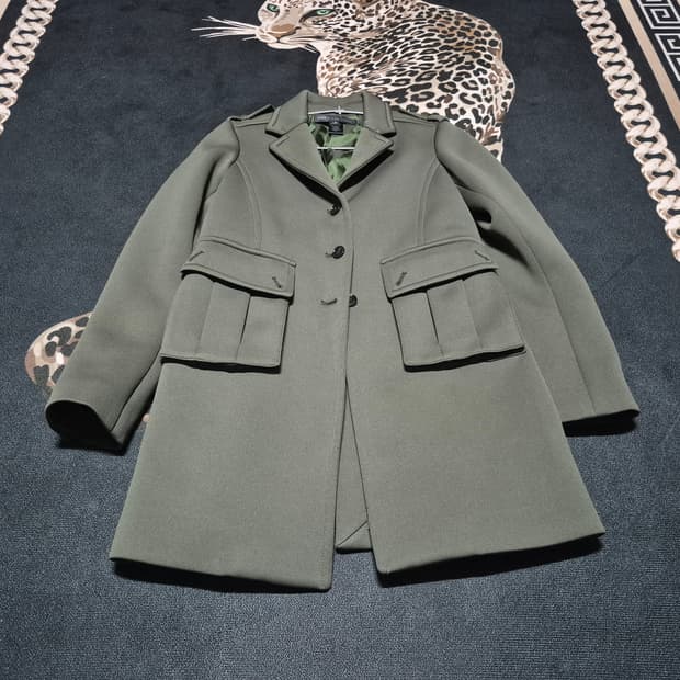 마크 바이 마크제이콥스 여성 카키 코트 M 정품