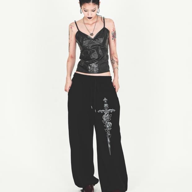 달링유어배드 스웻팬츠 블랙