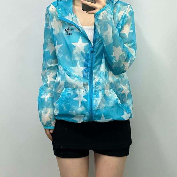 아디다스 스타 경량 바람막이