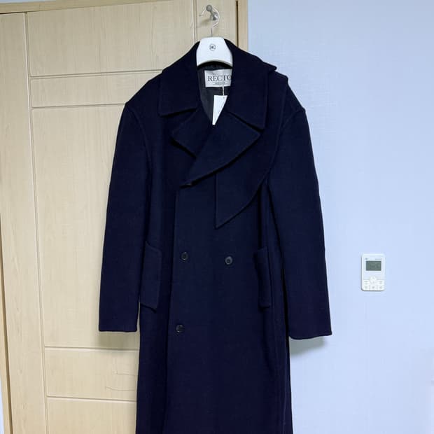 렉토 핸드메이드 쿠세 코트 네이비