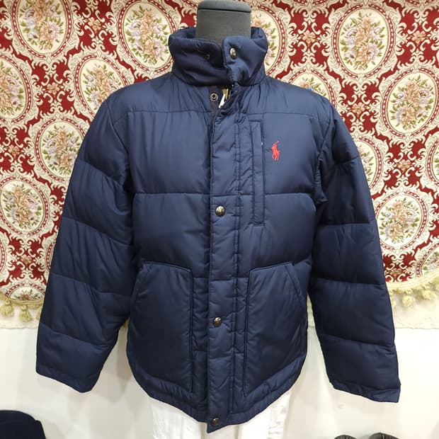 폴로 랄프로렌 네이비 오리털 숏 패딩점퍼

