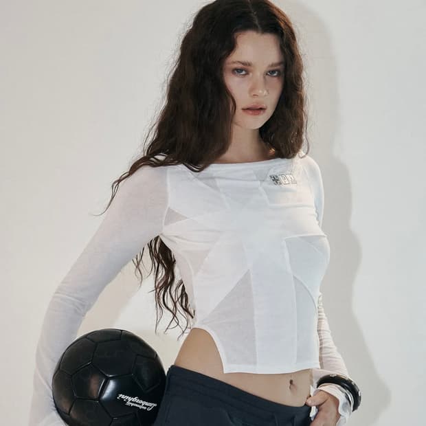 플노팔 maddie union jack long sleeve white