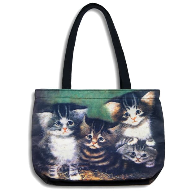 90's Kitten Print Tote bag