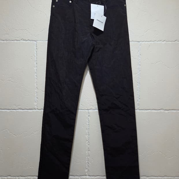 강혁 WGS 에어백 슬림핏 트라우저 레드프린트 M