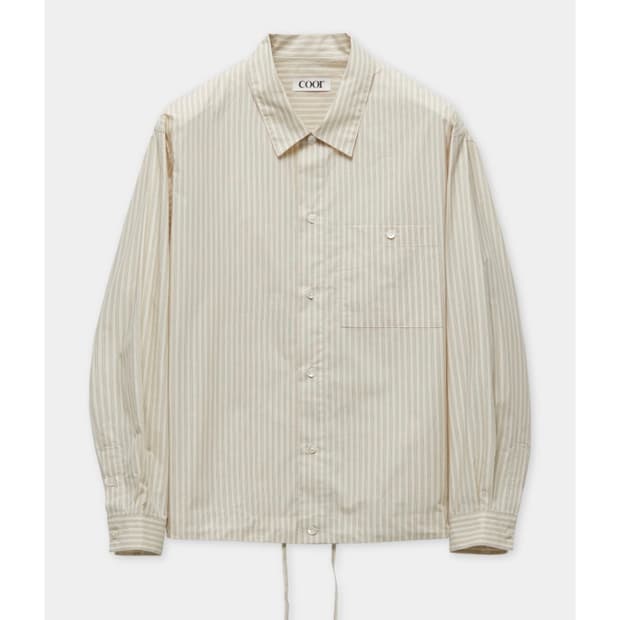 쿠어 스트라이프 셔츠 버터색 (여성)