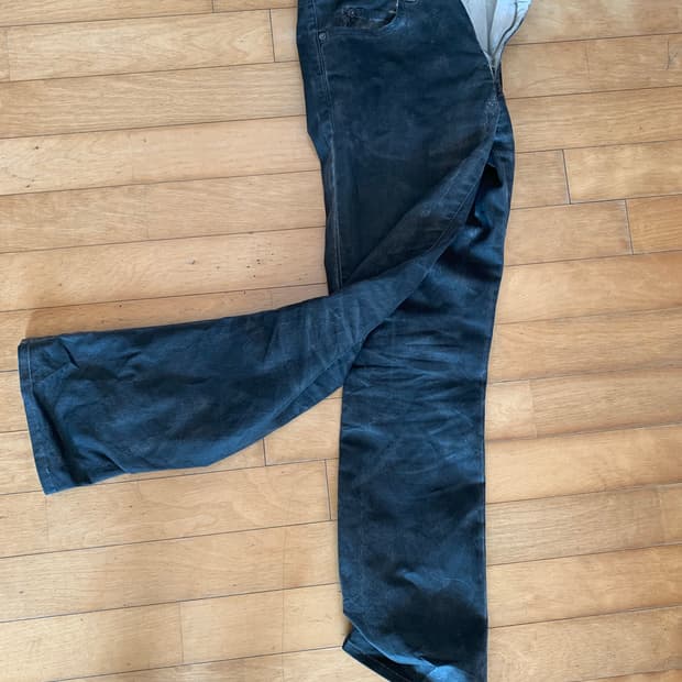 캐서린햄넷 런던 면 워싱 스키니 부츠컷 트라우저 28사이즈