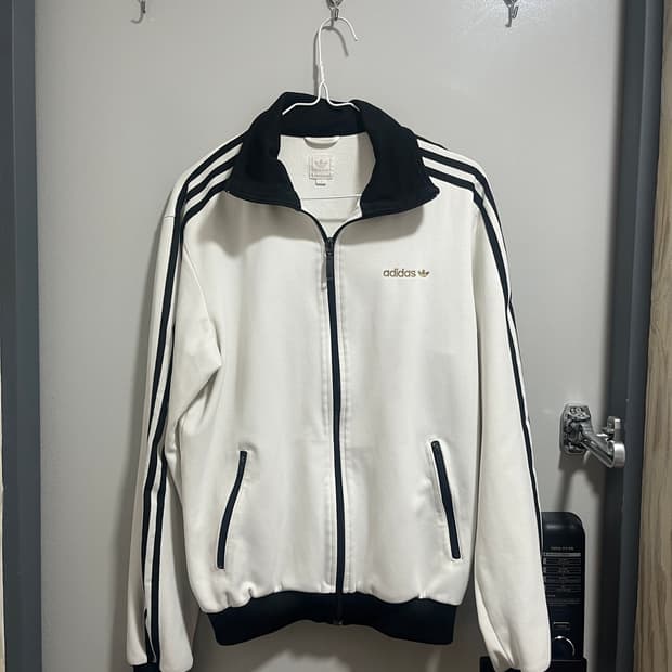 아디다스 베켄바우어 화이트 블랙 져지 