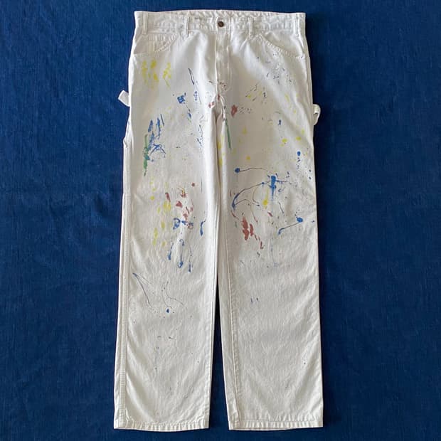 디키즈 화이트 카펜터 페인터 워크 팬츠 YC-033