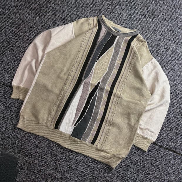 빈티지 아카이브 케이블 패턴 니트 4008