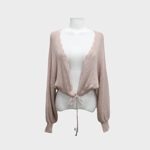 MYSTY WOMAN 핑크 볼레로 가디건 60475