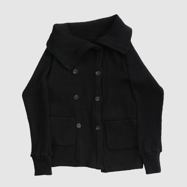 인앤양인하모니 Double button Cardigan 블랙