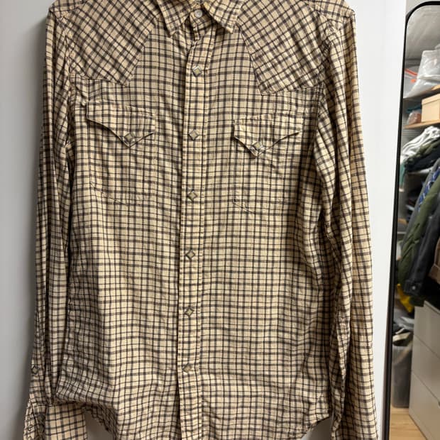 [S] RRL 웨스턴셔츠 베이지