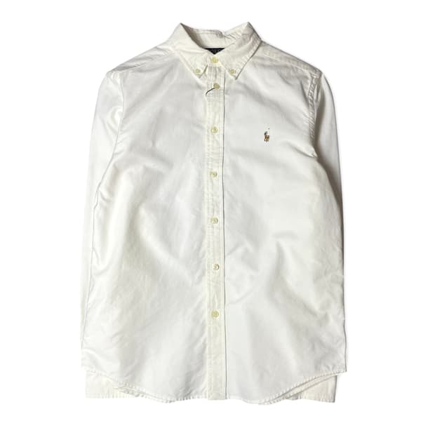 폴로랄프로렌 화이트 옥스포드 긴팔 셔츠 L(14-16)