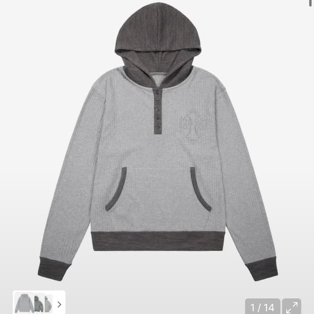 아캄 후드 CROS2 Contrast Button Hoodie