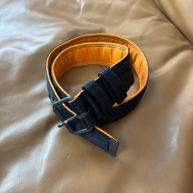 PORTER BEAMS 포터 빔즈 콜라보 탱커 벨트 블랙 오렌지