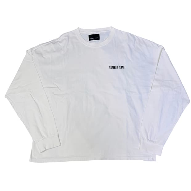 빈티지 넘버나인 NUMBERNINE DENIM 백빅로고 롱슬리브 L