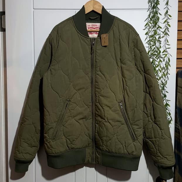 리바이스 퀼팅 봄버