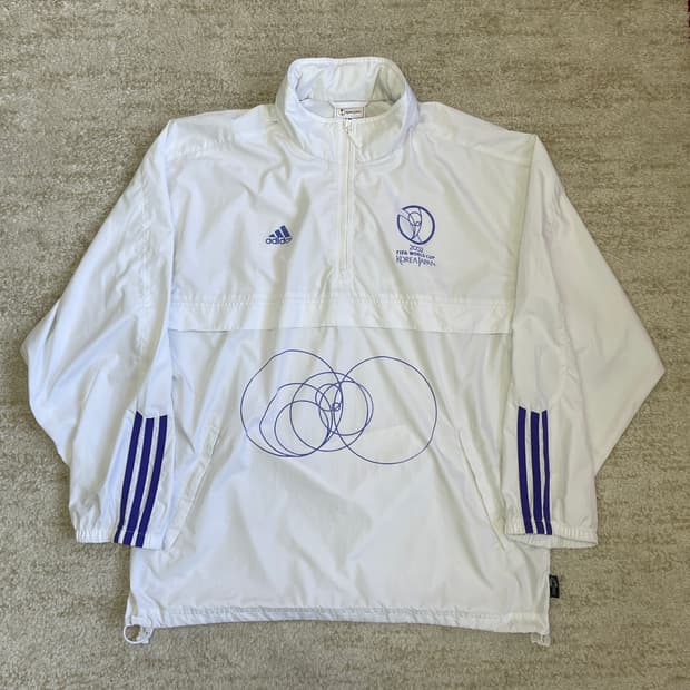 [L] 2002 한일 월드컵 정식 굿즈 아디다스 후디 아노락