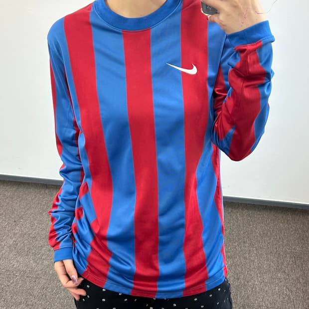 Nike 나이키 싸커 블루레드 배색 스트라이프 싸커져지